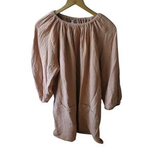 Liilu- Women’s loose fit dress apricot cream-Size M